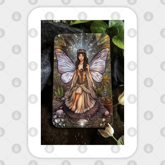 Night Fairy Oracle Card Sticker by xena